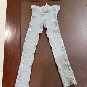nwot free people cotton grey sweater legging with side detail